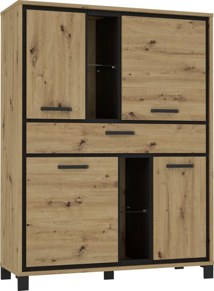 FORTE Highboard Trondheim, Höhe 161 cm – Bild 3 von 5