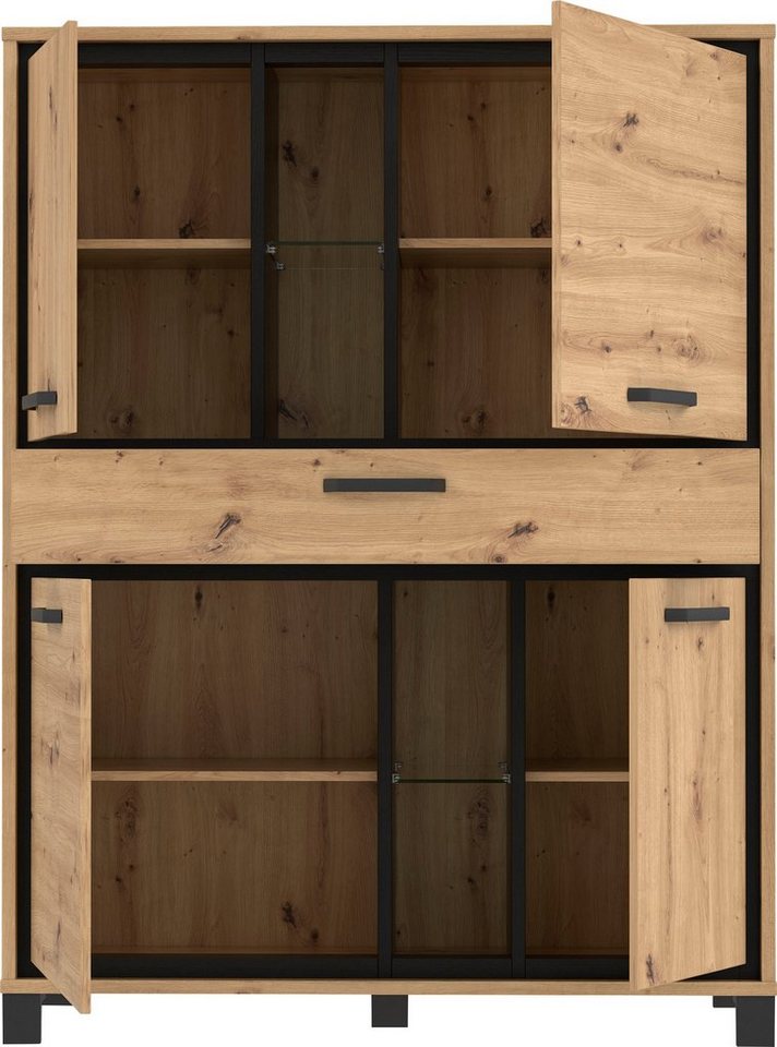 FORTE Highboard Trondheim, Höhe 161 cm – Bild 4 von 5