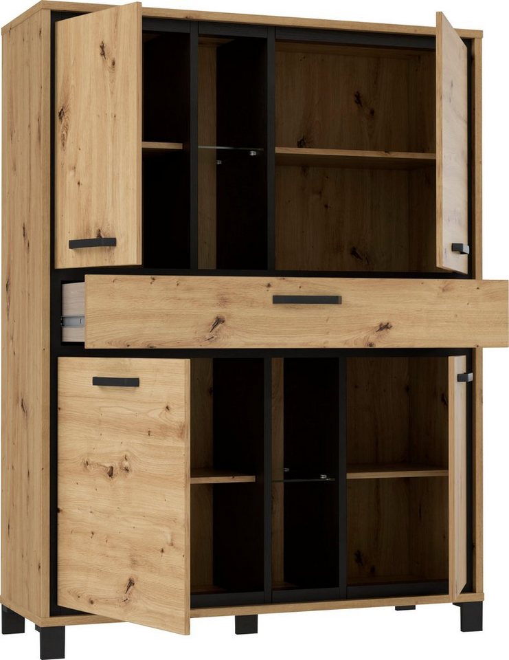FORTE Highboard Trondheim, Höhe 161 cm – Bild 5 von 5