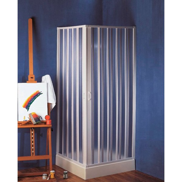 Forte Italy Eckdusche Bari, BxT: 80x80 cm, Kunststoff, extra großer Einstieg, im Faltsystem