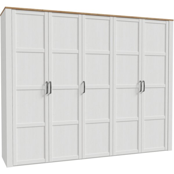FORTE Kleiderschrank Bohol Höhe 214 cm, 5türig, SoftClose