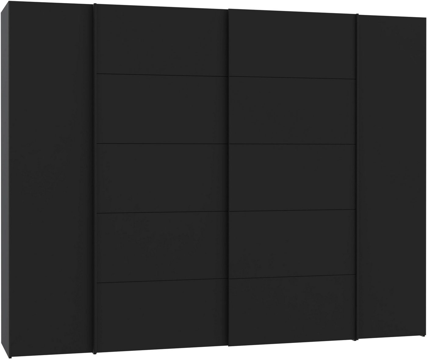 FORTE Kleiderschrank Narago, Kombischrank, modernes Design (B/H/T ca. 270/210/61cm, auch mit Premiumausstattung) gestalte die Schwebetüren einfarbig oder 2 farb – Bild 2 von 5