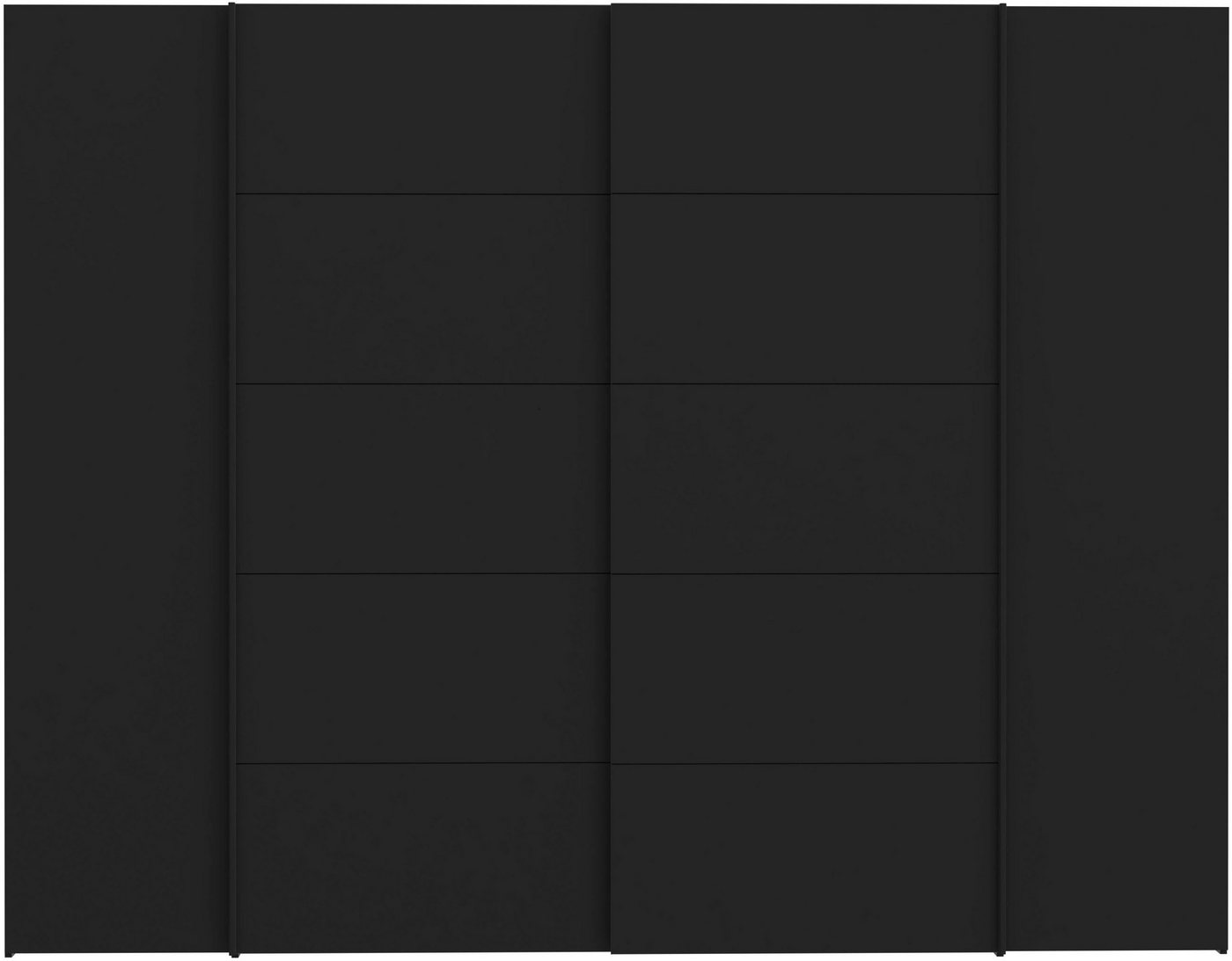 FORTE Kleiderschrank Narago, Kombischrank, modernes Design (B/H/T ca. 270/210/61cm, auch mit Premiumausstattung) gestalte die Schwebetüren einfarbig oder 2 farb – Bild 5 von 5