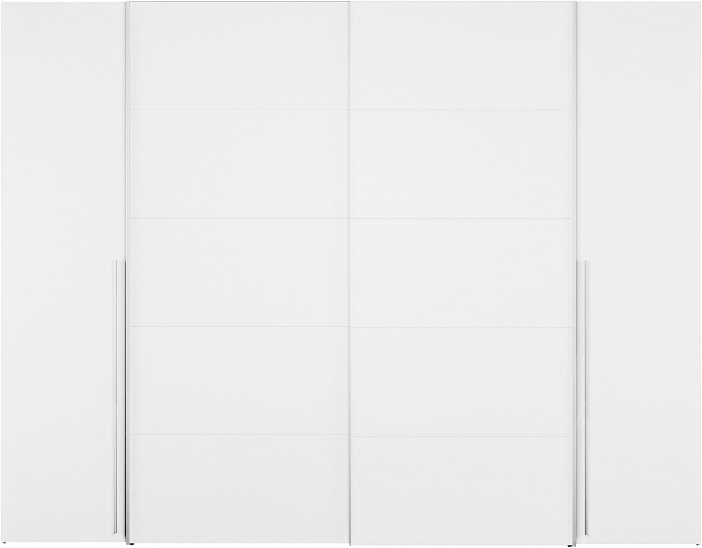 FORTE Kleiderschrank Narago, Kombischrank, modernes Design (B/H/T ca. 270/210/61cm, auch mit Premiumausstattung) Kombination aus Schwebetüren mit seitlichen Dre – Bild 3 von 5