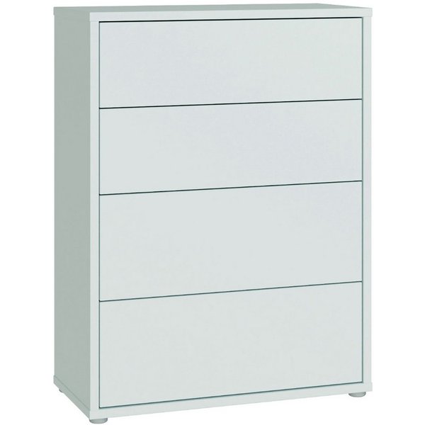 FORTE Kommode Alice Springs, Kommode 4 Schubkästen B/H/T 74,5/99,1/34,9 cm, Schubkästen mit Vollauszug, Grifflos, Push to open