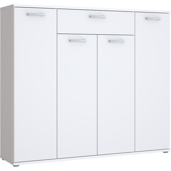 FORTE Kommode Kombikommode, Stauraum, Einlegeböden verstellbar, B/H/T ca.140/120/34 cm, viel Stauraum, PEFC zertifiziert