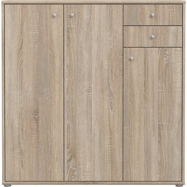 FORTE Kommode Tempra, Kommode, 3 Türen, 2 Schubkästen, viel Stauraum, Breite 108,8 cm