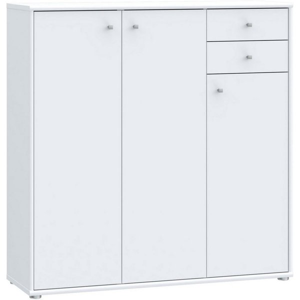 FORTE Kommode Tempra, Kommode, 3 Türen, 2 Schubkästen, viel Stauraum, Breite 108,8 cm
