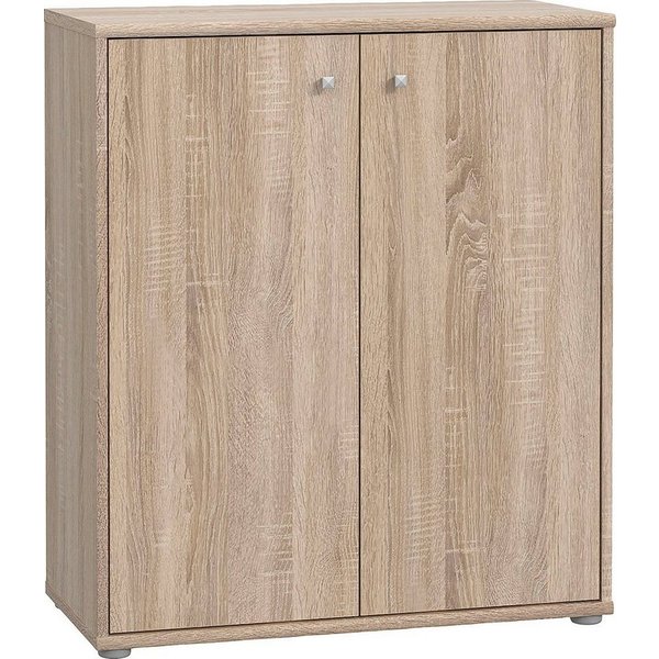 FORTE Kommode Tempra, Kommode, 2 große Türen, Höhe 85,5 cm, Breite 73,7 cm