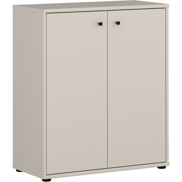 FORTE Kommode Tempra, Kommode, 2 große Türen, Höhe 85,5 cm, Breite 73,7 cm