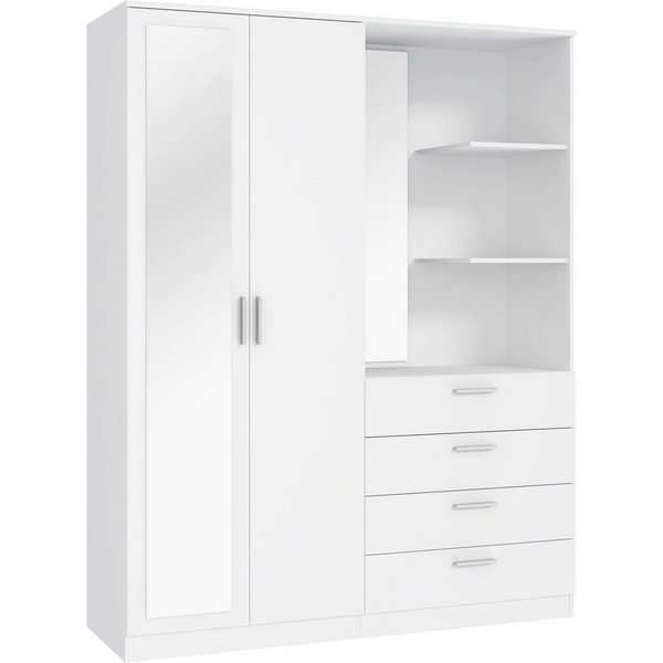 FORTE Kompaktgarderobe B/H/T 159,3/203,4/52,7 cm, Stauraumwunder