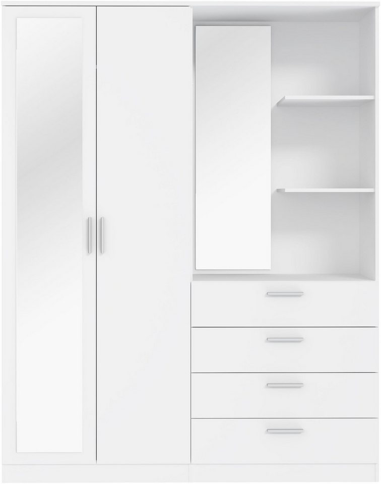 FORTE Kompaktgarderobe B/H/T 159,3/203,4/52,7 cm, Stauraumwunder – Bild 3 von 5