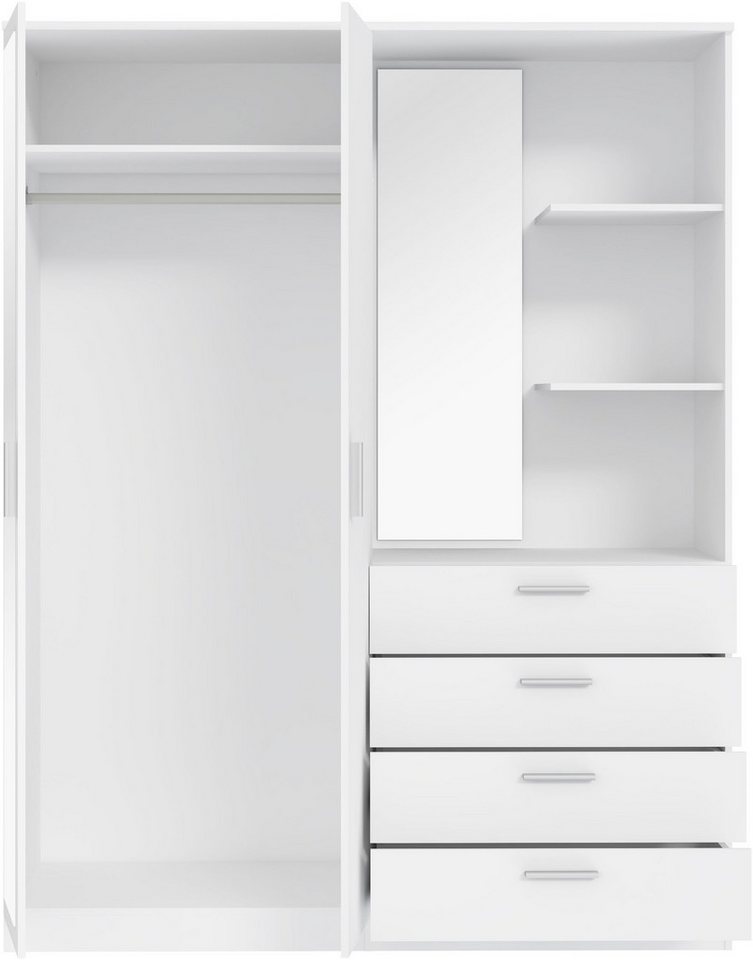 FORTE Kompaktgarderobe B/H/T 159,3/203,4/52,7 cm, Stauraumwunder – Bild 4 von 5