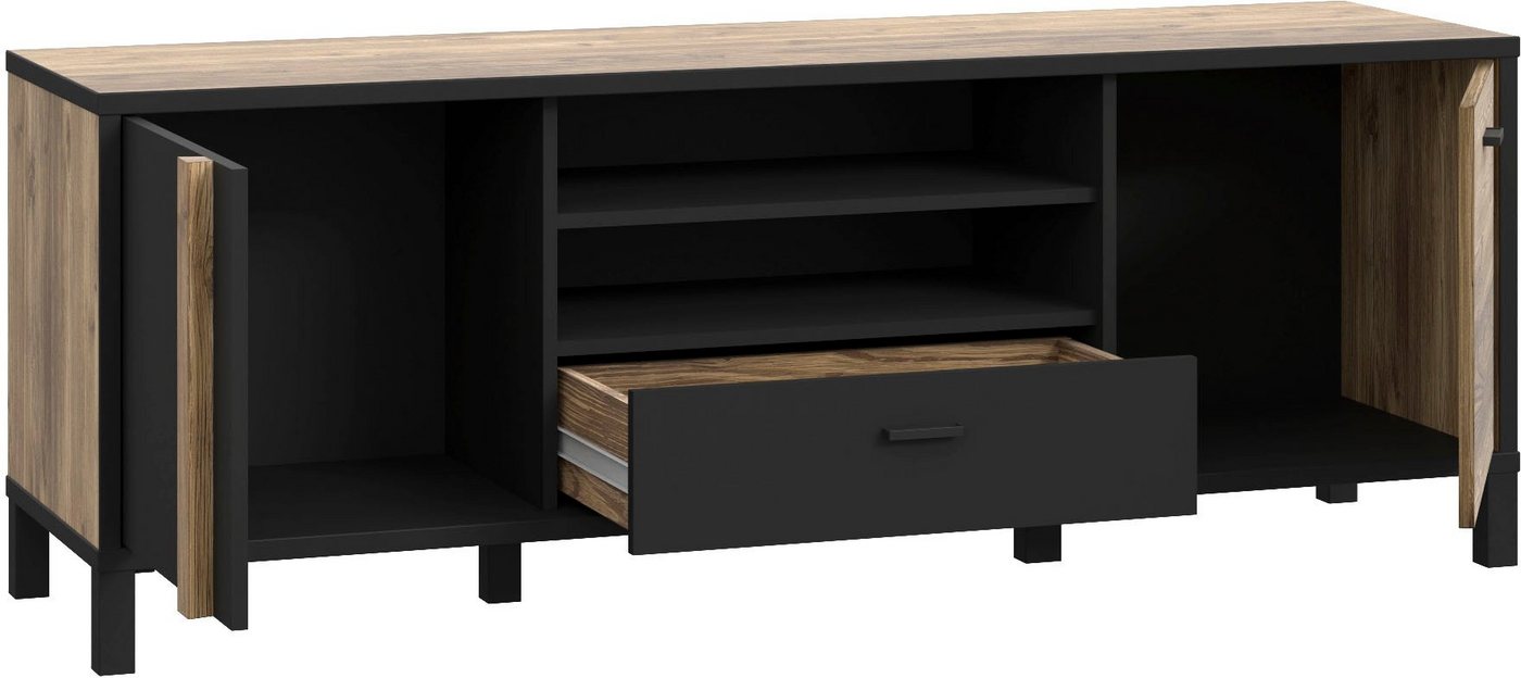 FORTE Lowboard Hayato, TV-Schrank, TV-Board, Breite ca. 154 cm – Bild 4 von 5