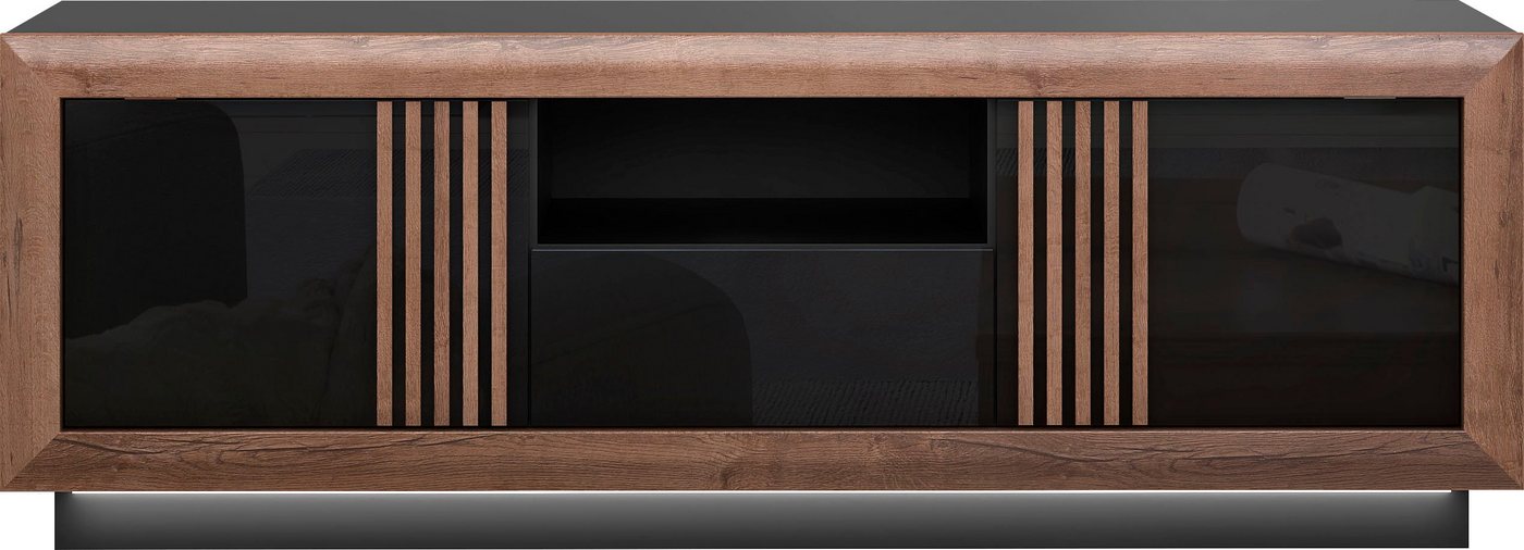 FORTE Lowboard SavonaTV-Board, TV-Schrank, Breite 162 cm, inkl. Sockelbeleuchtung – Bild 3 von 5