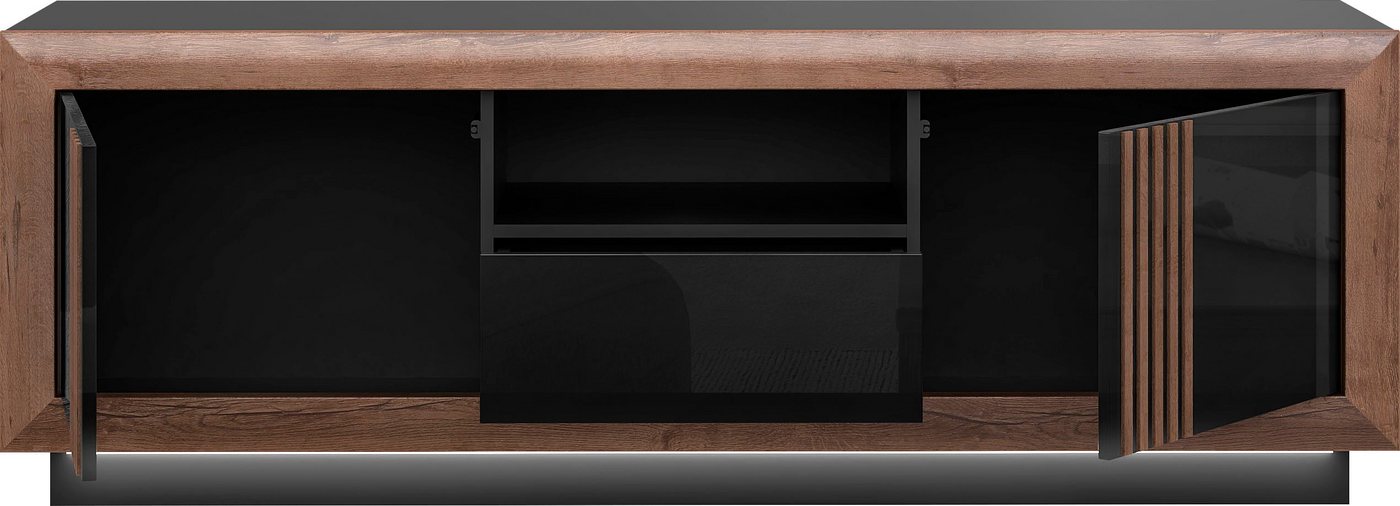 FORTE Lowboard SavonaTV-Board, TV-Schrank, Breite 162 cm, inkl. Sockelbeleuchtung – Bild 5 von 5