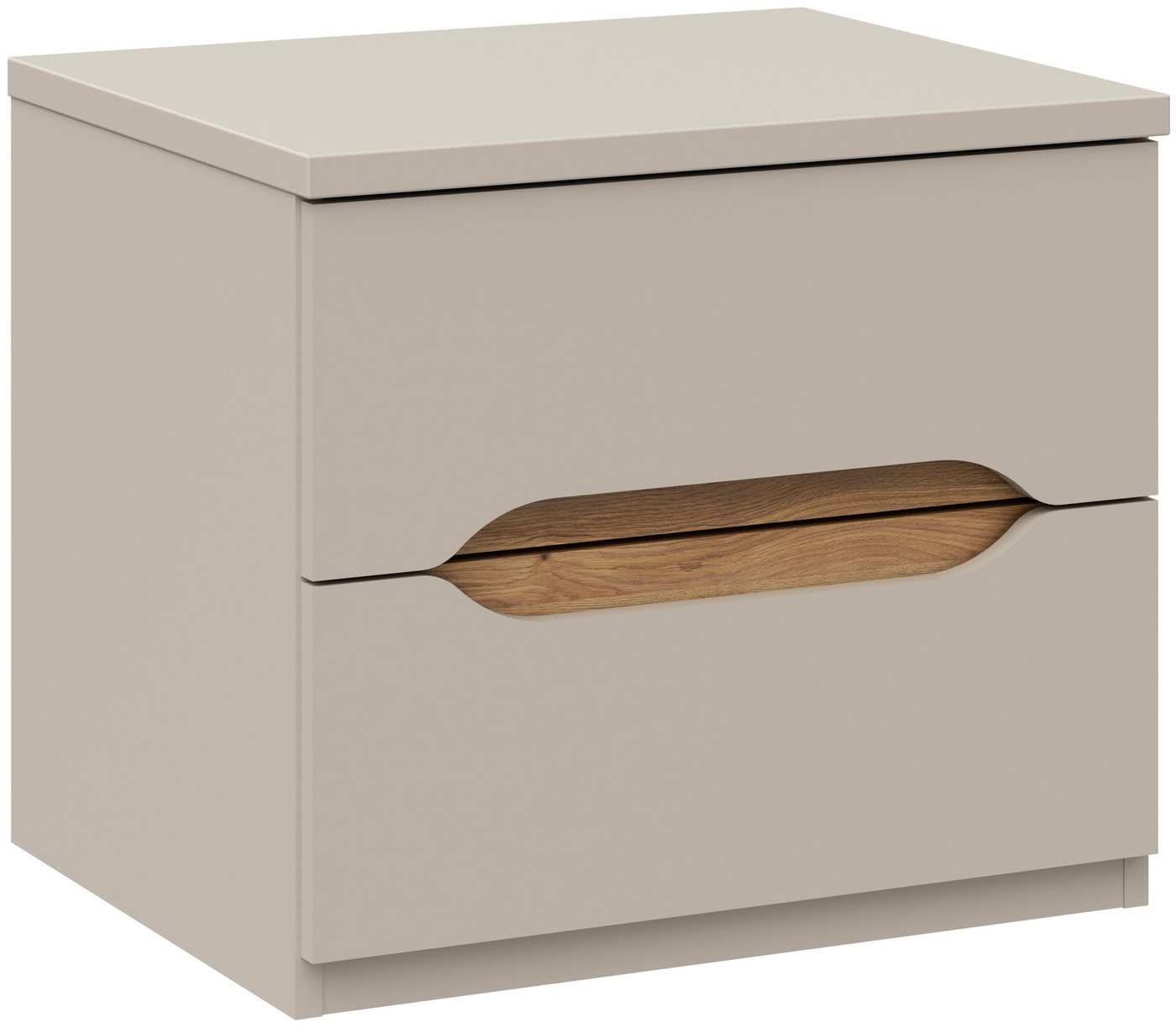 FORTE Nachtkommode, B/H/T 50,4/44,3/41,5 cm Nako ohne Griffe – Bild 4 von 5
