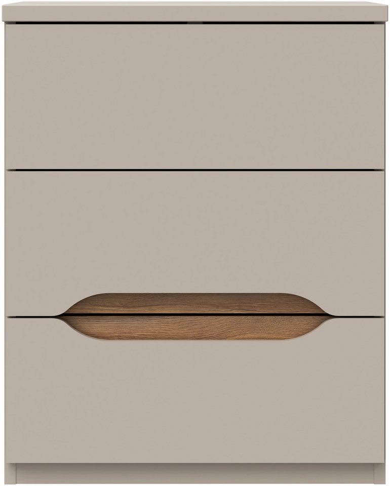 FORTE Nachtkommode, B/H/T 50,4/63,5/41,5 cm Nako passend zum Boxspringbett – Bild 2 von 5