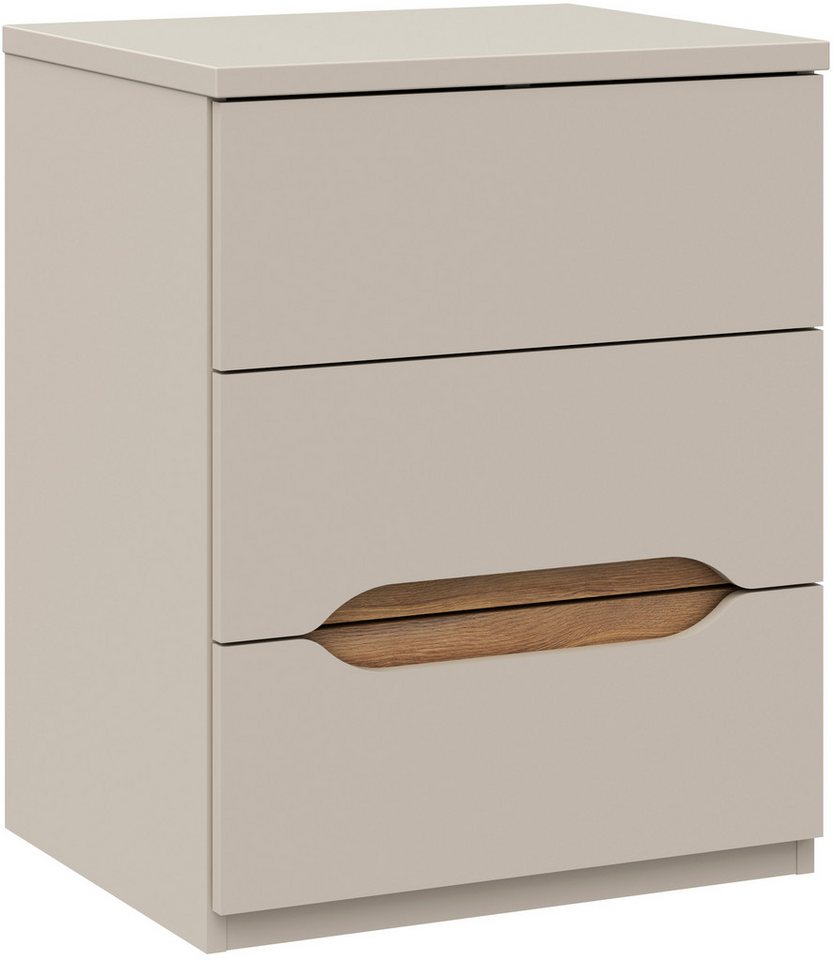 FORTE Nachtkommode, B/H/T 50,4/63,5/41,5 cm Nako passend zum Boxspringbett – Bild 4 von 5