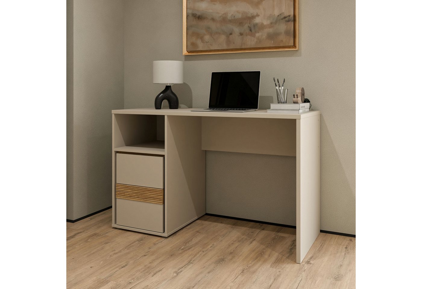 FORTE Schreibtisch, B/H/T 119,7/75,7/50,2 – Bild 2 von 5