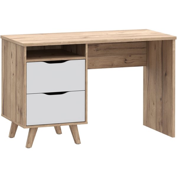 FORTE Schreibtisch, B/H/T 119,7/73,5/52,7 cm, Grifflos