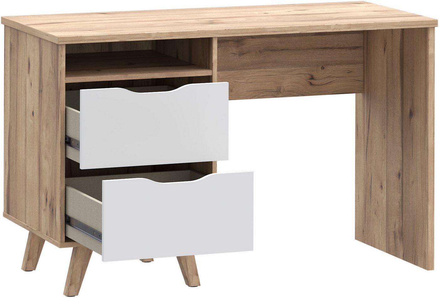 FORTE Schreibtisch, B/H/T 119,7/73,5/52,7 cm, Grifflos – Bild 5 von 5