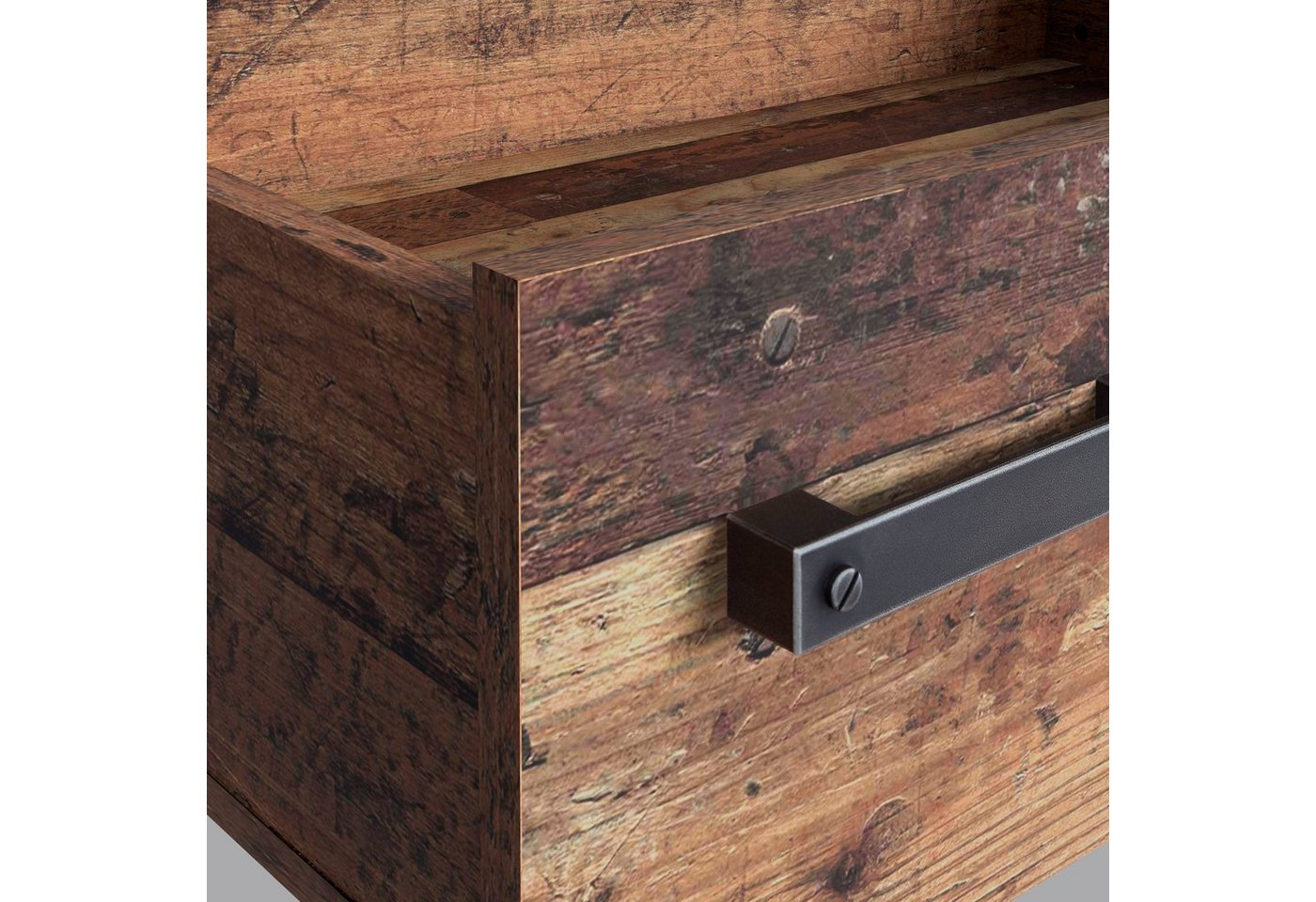 FORTE Schreibtisch Clif, Computertisch mit Schubladen, Industriedesign, Breite 160 cm – Bild 5 von 5