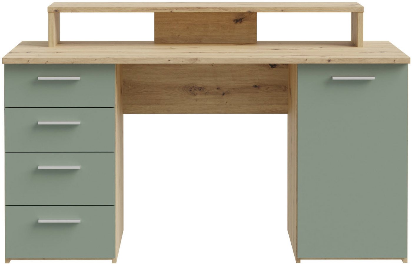 FORTE Schreibtisch NET160, viel Stauraum, Tischplatte bis 50 kg belastbar – Bild 3 von 5