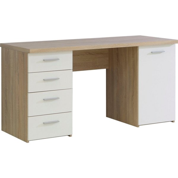 FORTE Schreibtisch Netta, Breite 145 cm, mit Schubladen