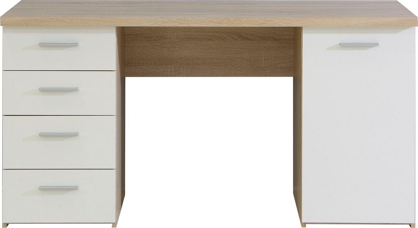 FORTE Schreibtisch Netta, Breite 145 cm, mit Schubladen – Bild 3 von 5