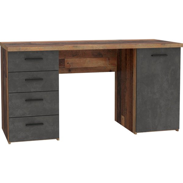 FORTE Schreibtisch Netta, Breite 145 cm, mit Schubladen