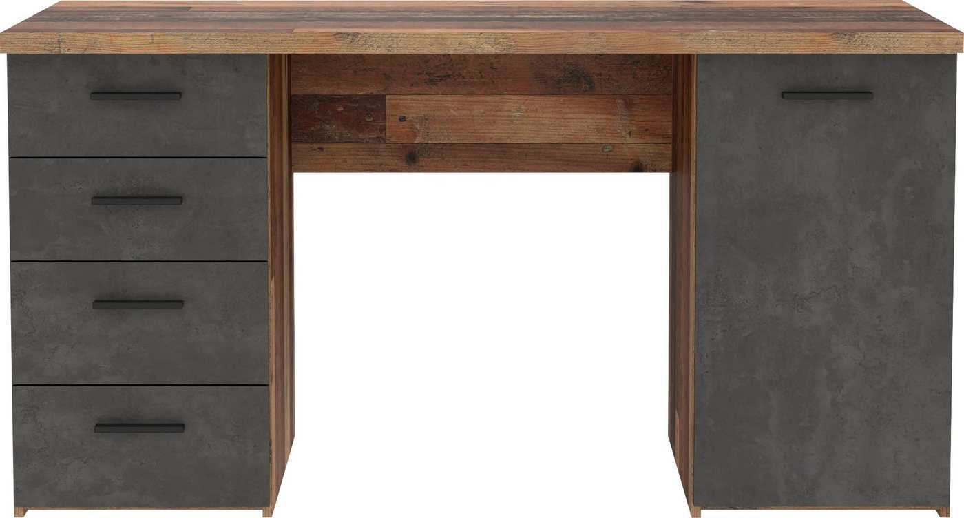 FORTE Schreibtisch Netta, Breite 145 cm, mit Schubladen – Bild 2 von 5