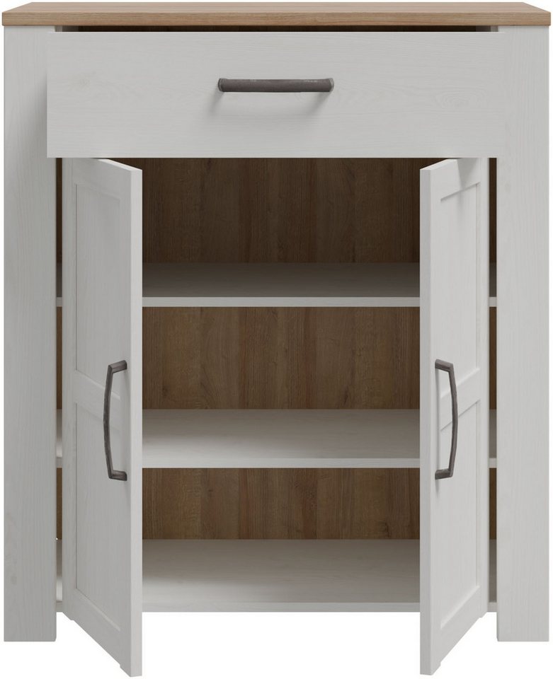 FORTE Schuhkommode Bohol Schuhschrank, Soft Close, 12 Paar Schuhe, B/H/T 86,4/99,3/42 cm – Bild 4 von 5