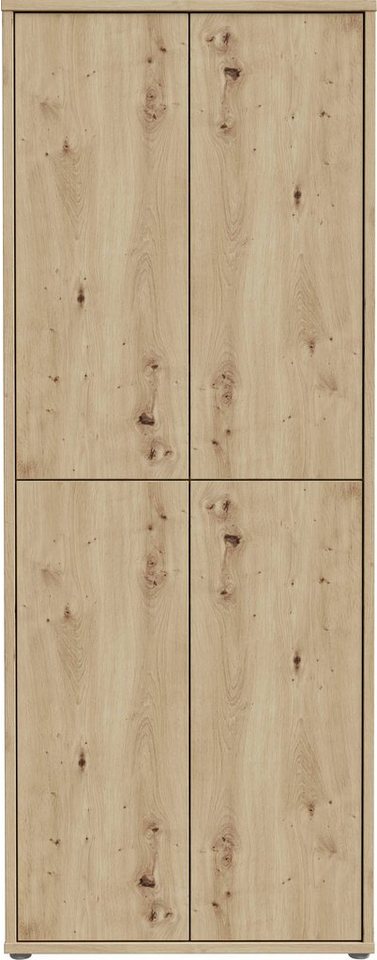 FORTE Schuhschrank Alice Springs, Schuhschrank, Höhe 191,9 cm, 4 Türen, viel Platz (B/H/T 74,5/191,9/34,9 cm) Stauraumschrank, Mehrzweckschrank, Breite 74,5 cm, – Bild 3 von 5