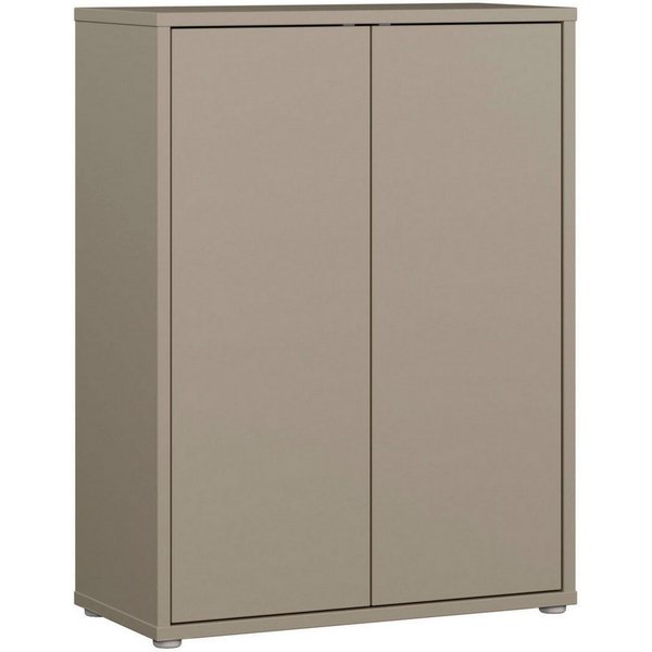 FORTE Schuhschrank Alice Springs, Schuhschrank, Platz für 15 Paar Schuhe, 2 Türen (B/H/T 74,5/99,1/34,9 cm) Stauraumschrank, Mehrzweckschrank, grifflose Front, 