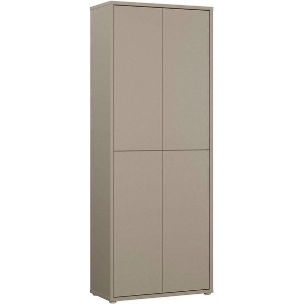 FORTE Schuhschrank Alice Springs, Schuhschrank, Höhe 191,9 cm, 4 Türen, viel Platz (B/H/T 74,5/191,9/34,9 cm) Stauraumschrank, Mehrzweckschrank, Breite 74,5 cm,