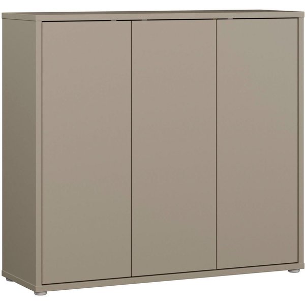FORTE Schuhschrank Alice Springs, Schuhschrank, Platz für 20 Paar Schuhe, 3 Türen (B/H/T 109,2/99,1/34,9 cm) Stauraumschrank, Mehrzweckschrank, grifflose Front,