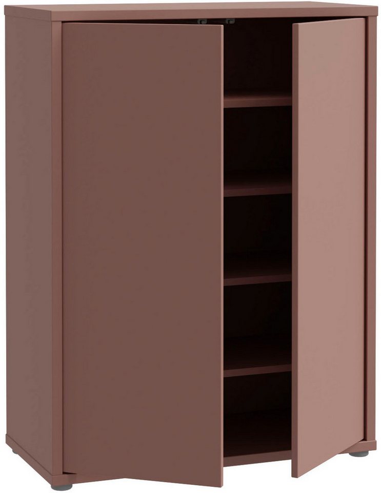 FORTE Schuhschrank Alice Springs, Schuhschrank, Platz für 15 Paar Schuhe, 2 Türen (B/H/T 74,5/99,1/34,9 cm) Stauraumschrank, Mehrzweckschrank, grifflose Front,  – Bild 4 von 5