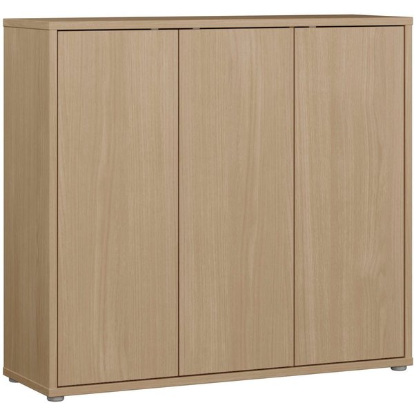 FORTE Schuhschrank Alice Springs, Schuhschrank, Platz für 20 Paar Schuhe, 3 Türen (B/H/T 109,2/99,1/34,9 cm) Stauraumschrank, Mehrzweckschrank, grifflose Front,