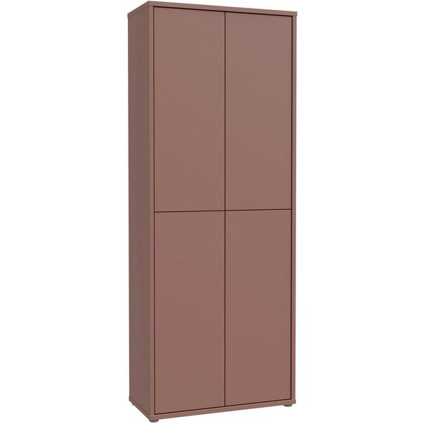 FORTE Schuhschrank Alice Springs, Schuhschrank, Höhe 191,9 cm, 4 Türen, viel Platz (B/H/T 74,5/191,9/34,9 cm) Stauraumschrank, Mehrzweckschrank, Breite 74,5 cm,