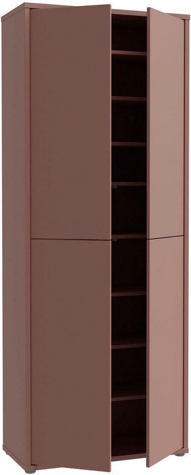 FORTE Schuhschrank Alice Springs, Schuhschrank, Höhe 191,9 cm, 4 Türen, viel Platz (B/H/T 74,5/191,9/34,9 cm) Stauraumschrank, Mehrzweckschrank, Breite 74,5 cm, – Bild 3 von 5