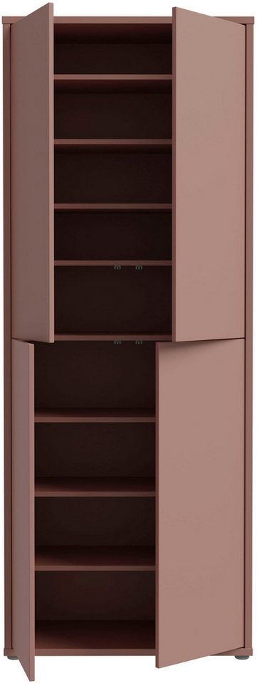 FORTE Schuhschrank Alice Springs, Schuhschrank, Höhe 191,9 cm, 4 Türen, viel Platz (B/H/T 74,5/191,9/34,9 cm) Stauraumschrank, Mehrzweckschrank, Breite 74,5 cm, – Bild 4 von 5