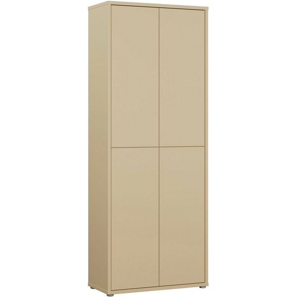 FORTE Schuhschrank Alice Springs, Schuhschrank, Höhe 191,9 cm, 4 Türen, viel Platz (B/H/T 74,5/191,9/34,9 cm) Stauraumschrank, Mehrzweckschrank, Breite 74,5 cm,