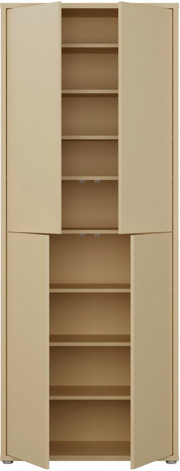 FORTE Schuhschrank Alice Springs, Schuhschrank, Höhe 191,9 cm, 4 Türen, viel Platz (B/H/T 74,5/191,9/34,9 cm) Stauraumschrank, Mehrzweckschrank, Breite 74,5 cm, – Bild 4 von 5