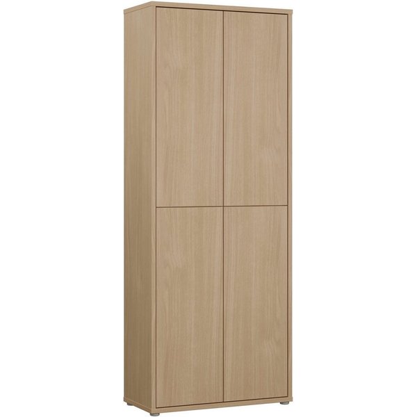 FORTE Schuhschrank Alice Springs, Schuhschrank, Höhe 191,9 cm, 4 Türen, viel Platz (B/H/T 74,5/191,9/34,9 cm) Stauraumschrank, Mehrzweckschrank, Breite 74,5 cm,