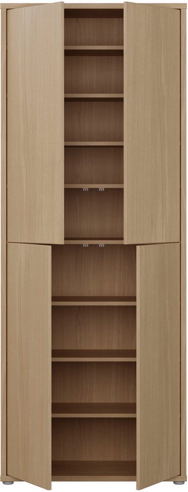 FORTE Schuhschrank Alice Springs, Schuhschrank, Höhe 191,9 cm, 4 Türen, viel Platz (B/H/T 74,5/191,9/34,9 cm) Stauraumschrank, Mehrzweckschrank, Breite 74,5 cm, – Bild 4 von 5