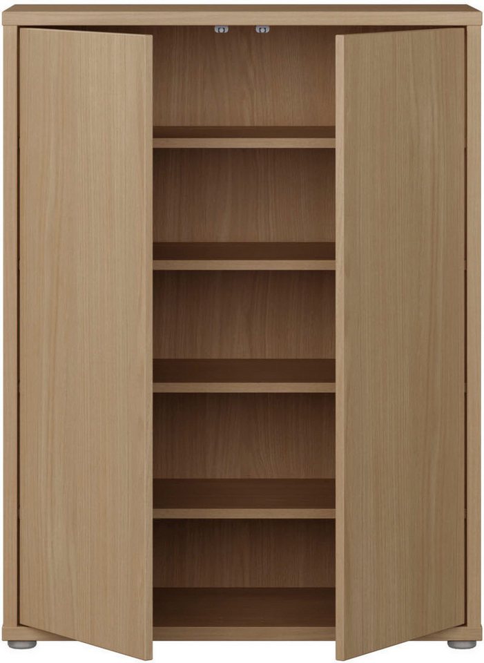 FORTE Schuhschrank Alice Springs, Schuhschrank, Platz für 15 Paar Schuhe, 2 Türen (B/H/T 74,5/99,1/34,9 cm) Stauraumschrank, Mehrzweckschrank, grifflose Front,  – Bild 4 von 5