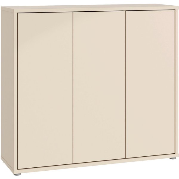 FORTE Schuhschrank Alice Springs, Schuhschrank, Platz für 20 Paar Schuhe, 3 Türen (B/H/T 109,2/99,1/34,9 cm) Stauraumschrank, Mehrzweckschrank, grifflose Front,