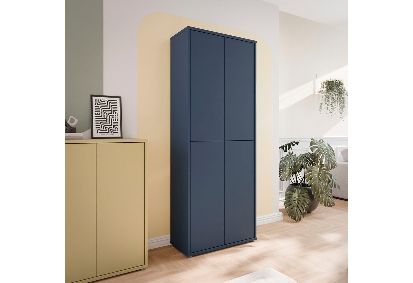 FORTE Schuhschrank Alice Springs, Schuhschrank, Höhe 191,9 cm, 4 Türen, viel Platz (B/H/T 74,5/191,9/34,9 cm) Stauraumschrank, Mehrzweckschrank, Breite 74,5 cm, – Bild 2 von 5