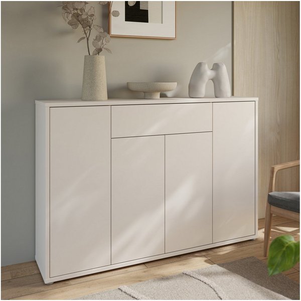 FORTE Schuhschrank Alice Springs B/H/T 143,9/99,1/34,9 cm Push to open, 28 Paar Schuhe
